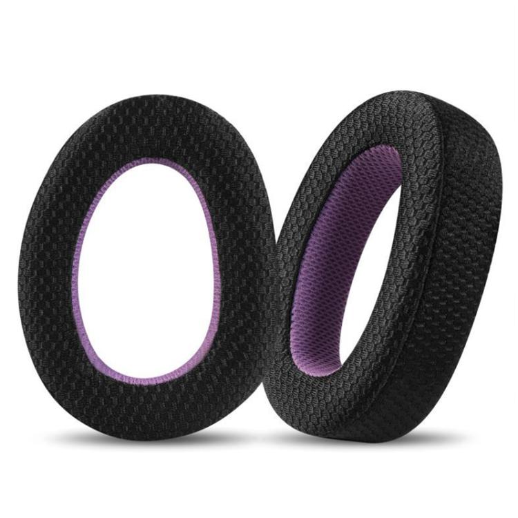 2pcs Snap-on Replacement Earpads For Sennheiser GSP500 / GSP550 / GSP600 / GSP670 / EPOS H6 Pro / GSP601 / GSP602, Weaving Mesh For Sennheiser GSP500, Ice Feeling Leather For Sennheiser GSP500