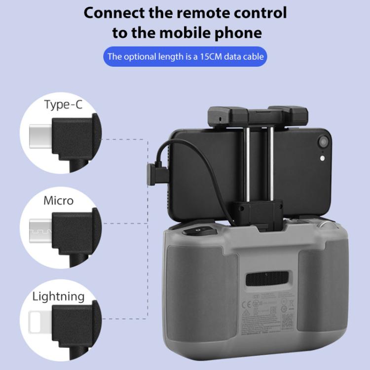 BRDRC Converting Data Cable for DJI Mini 4 Pro / Mavic 3 / Air 2 / Air 2S, 15cm Type-C to Type-C, 15cm Type-C to Android, 15cm Type-C to 8 Pin, 30cm Type-C to Type-C, 30cm Type-C to Android, 30cm Type-C to 8 Pin, 30cm Type-C to Type-C + Holder         ...