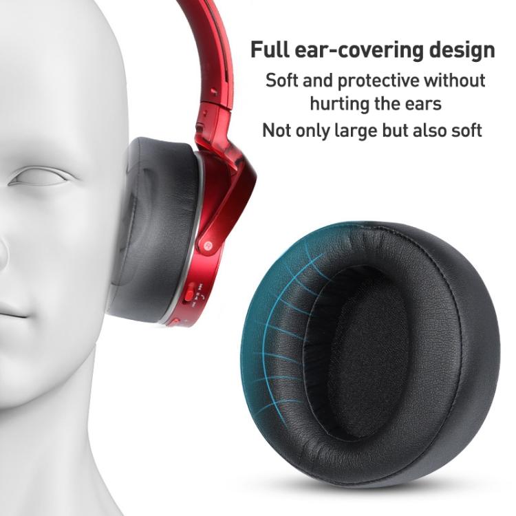 2pcs Football Net Earphone Replacement Earpads Pads For Sony MDR-XB950BT / XB950B1 / XB950N1