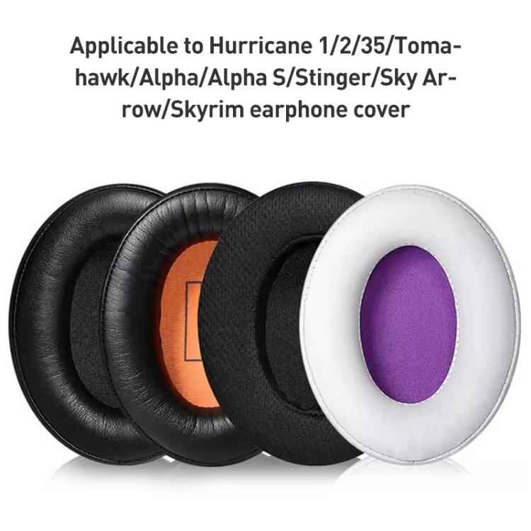 2pcs Ice Silk Cloth Splicing Earphone Replacement Earpads Pads For HyperX Cloud 1 / I / 2 / II / 3