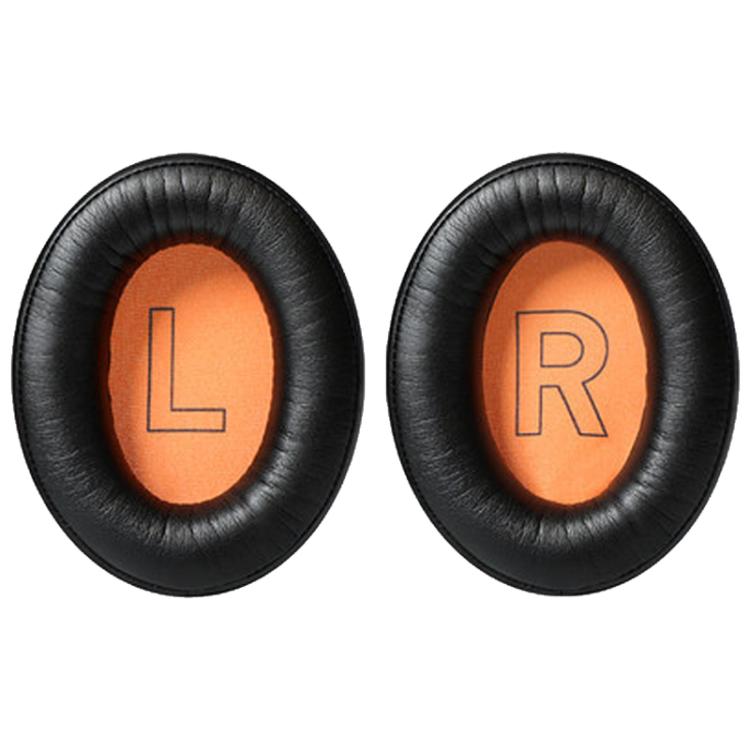 1 Pair Protein Leather Splicing LR Print Earphone Replacement Earpads Pads For HyperX Cloud 1 / I / 2 / II / 3