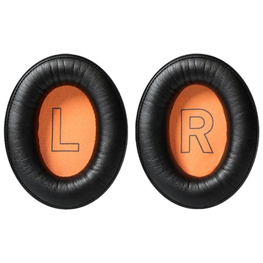 1 Pair Protein Leather Splicing LR Print Earphone Replacement Earpads Pads For HyperX Cloud 1 / I / 2 / II / 3