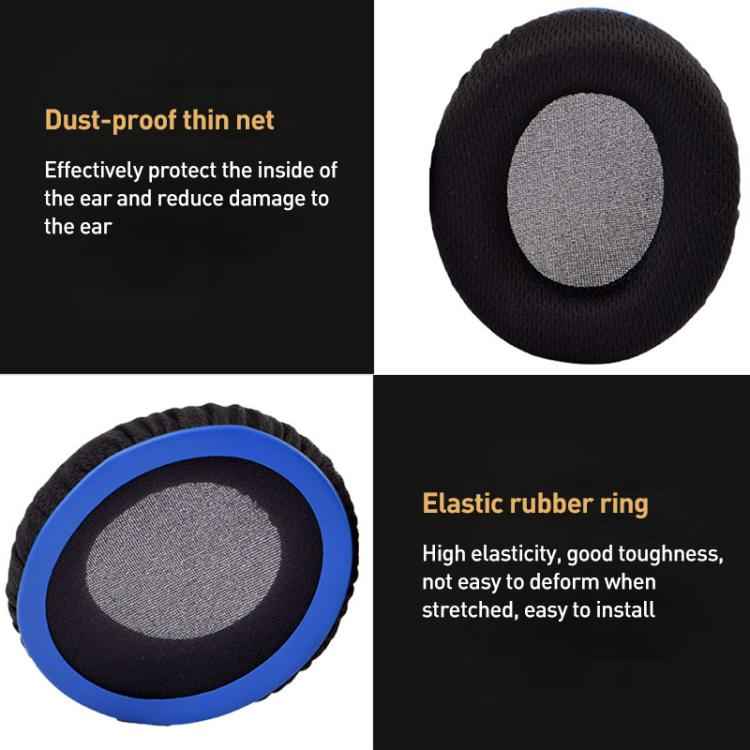 2pcs BK Cloth Earphone Replacement Earpads Pads For HyperX Cloud Chat / Cloud Stinger Core