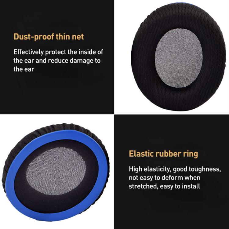 2pcs BK Cloth Earphone Replacement Earpads Pads For HyperX Cloud Chat / Cloud Stinger Core