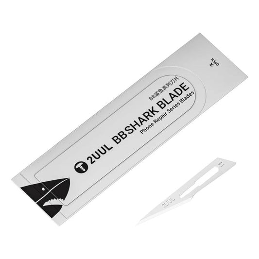 2uul 100 in 1 DA18 BB Shark Blade Series High-Carbon Steel No.11 Blade, 2uul DA18