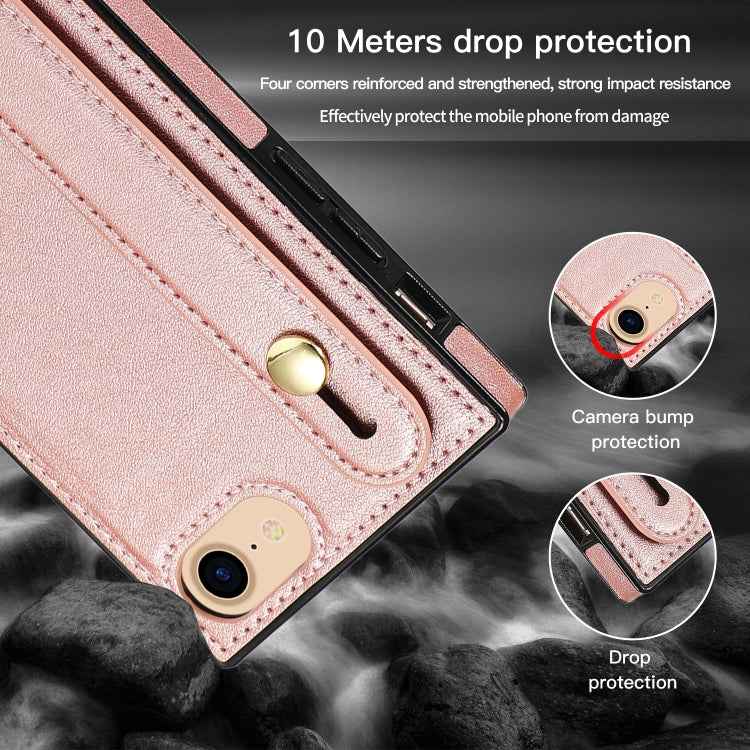 Wrist Strap PU+TPU Shockproof Protective Case with Crossbody Lanyard & Holder & Card Slot, For iPhone 6, For iPhone 7 / 8 / SE 2020, For iPhone 6 Plus, For iPhone 8 Plus / 7 Plus, For iPhone XS / X, For iPhone XR, For iPhone XS Max, For iPhone 11      ...