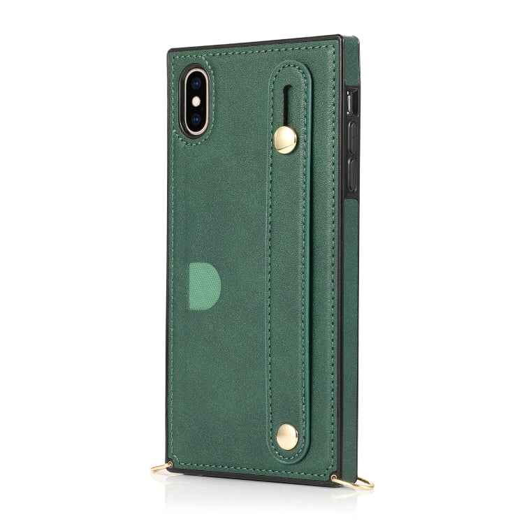 Wrist Strap PU+TPU Shockproof Protective Case with Crossbody Lanyard & Holder & Card Slot, For iPhone 6, For iPhone 7 / 8 / SE 2020, For iPhone 6 Plus, For iPhone 8 Plus / 7 Plus, For iPhone XS / X, For iPhone XR, For iPhone XS Max, For iPhone 11      ...