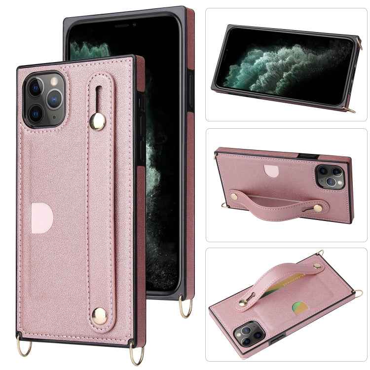 Wrist Strap PU+TPU Shockproof Protective Case with Crossbody Lanyard & Holder & Card Slot, For iPhone 6, For iPhone 7 / 8 / SE 2020, For iPhone 6 Plus, For iPhone 8 Plus / 7 Plus, For iPhone XS / X, For iPhone XR, For iPhone XS Max, For iPhone 11      ...