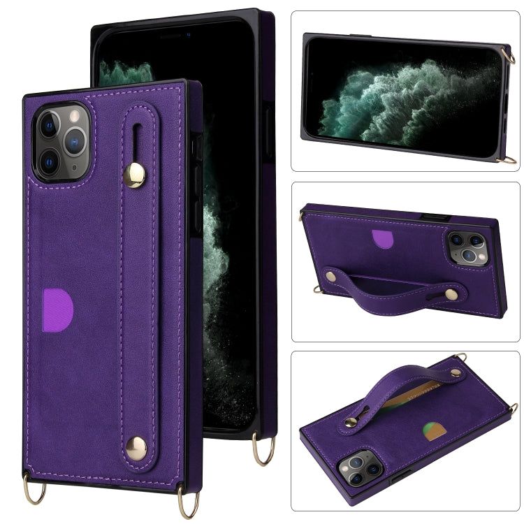 Wrist Strap PU+TPU Shockproof Protective Case with Crossbody Lanyard & Holder & Card Slot, For iPhone 6, For iPhone 7 / 8 / SE 2020, For iPhone 6 Plus, For iPhone 8 Plus / 7 Plus, For iPhone XS / X, For iPhone XR, For iPhone XS Max, For iPhone 11      ...