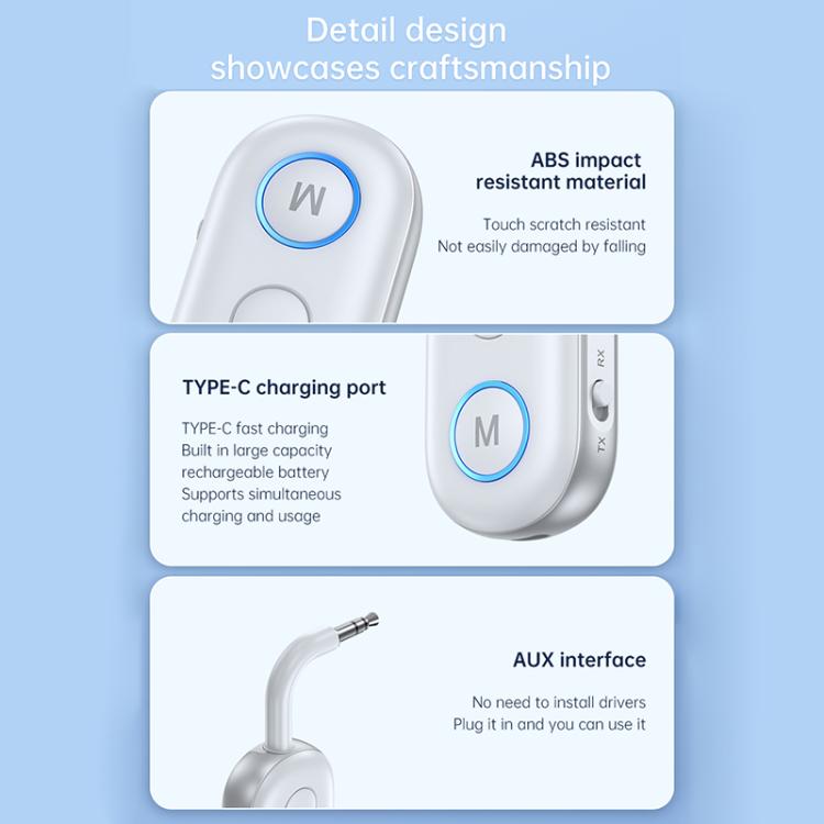 BT-13 2 in 1 Car Wireless Audio Adapter 3.5mm Audio Receiver Transmitter