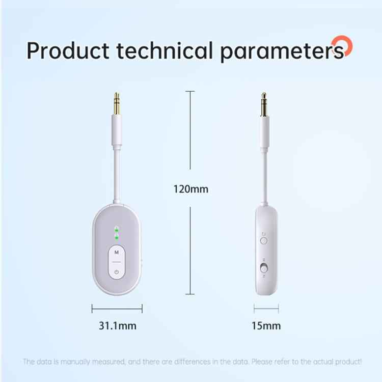 BT-20 2 in 1 Car Wireless Audio Adapter 3.5mm Audio Receiver Transmitter