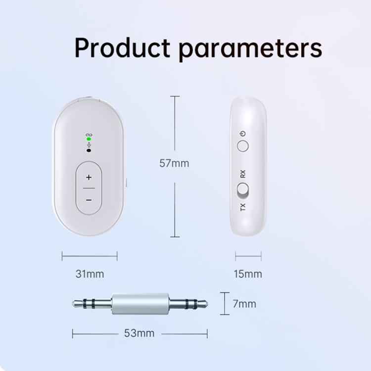 BT-21 2 in 1 Car Wireless Audio Adapter 3.5mm Audio Receiver Transmitter