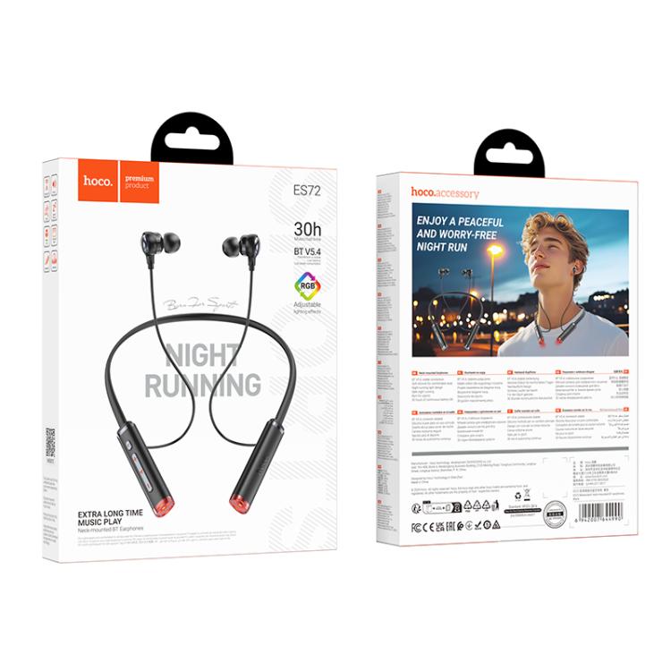 hoco ES72 Benevolent Neck-mounted Bluetooth Sports Earphone, ES72