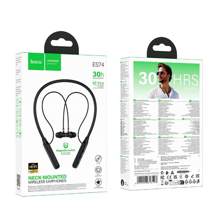 hoco ES74 Refinado Neck-mounted Bluetooth Earphone, ES74