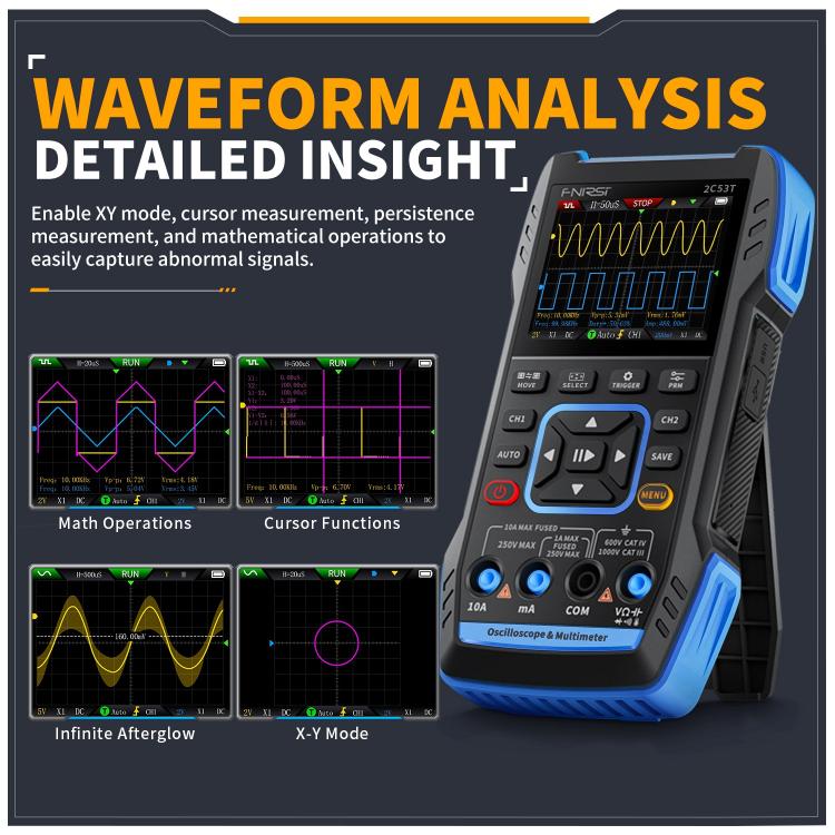 FNIRSI 2C53T Dual Channel 50M Digital Multimeter, Standard Version, High-end Version
