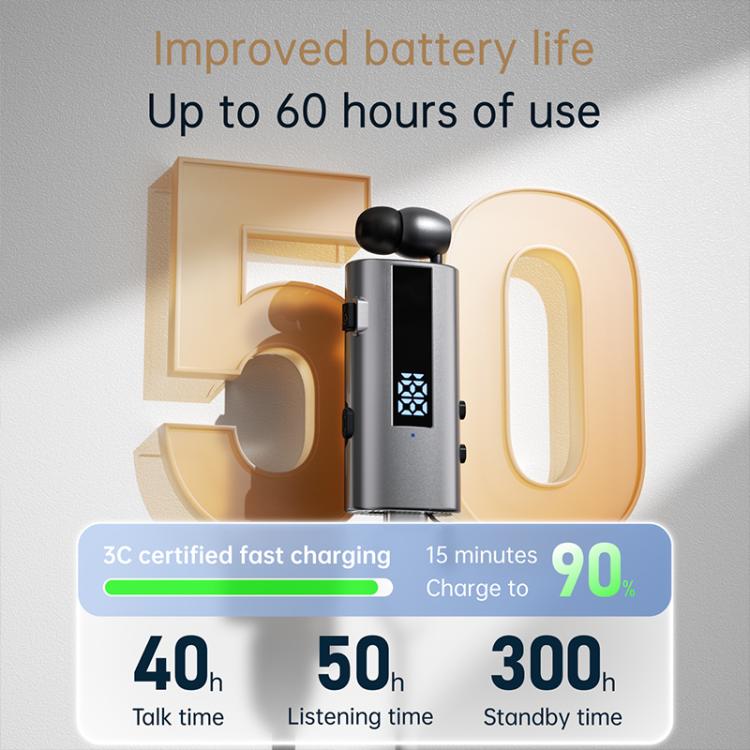 K92 Collar Clip Wireless Bluetooth Earphone