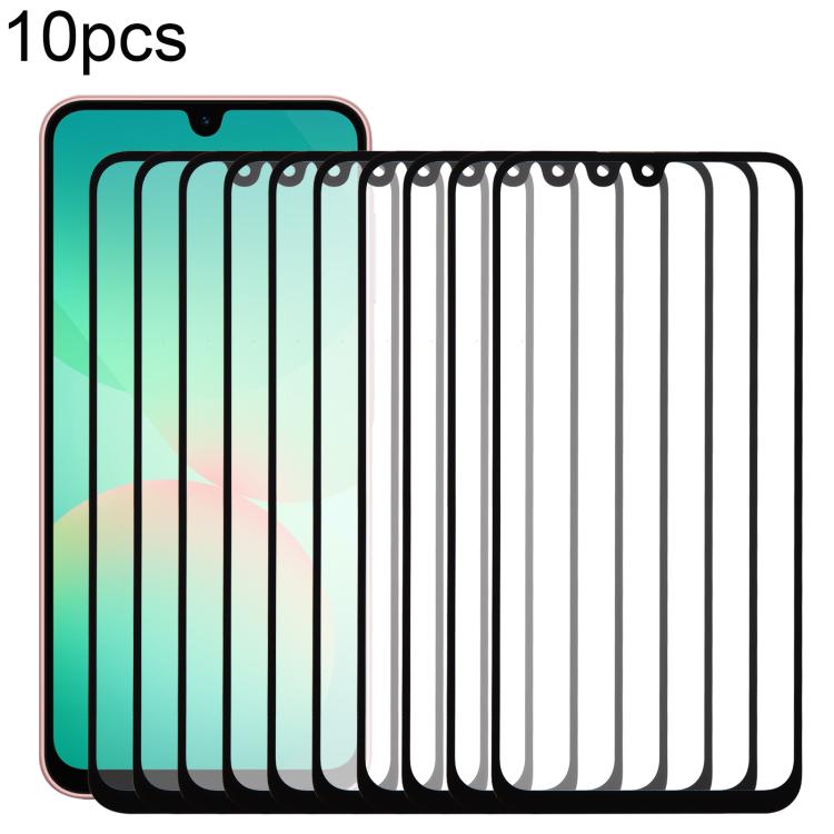 10pcs Front Screen Outer Glass Lens with OCA Optically Clear Adhesive