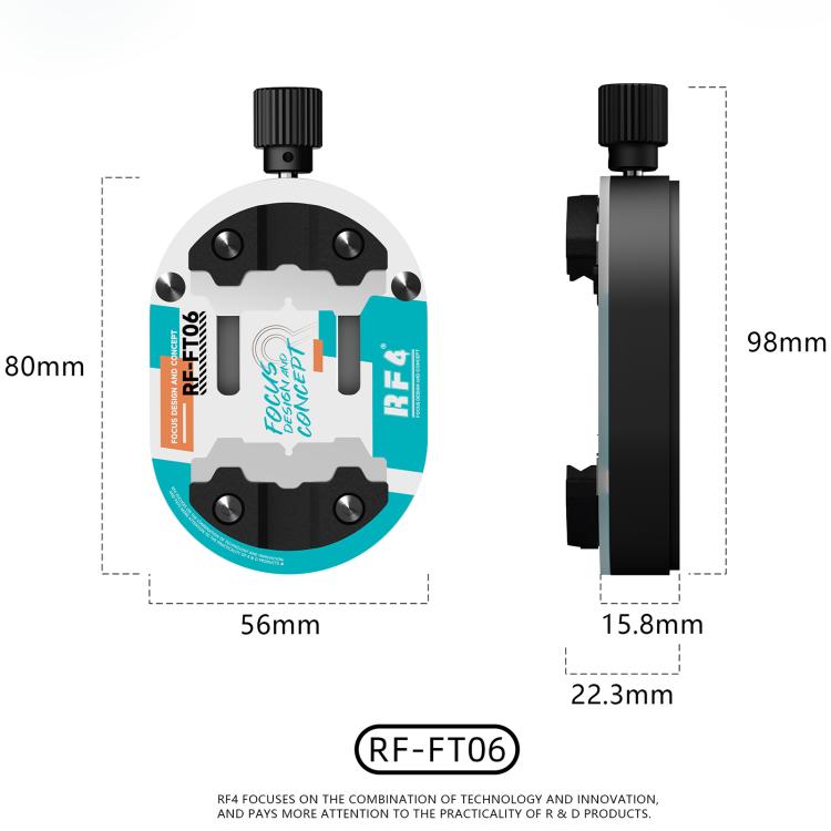RF4 RF-FT06 Mini Heat-Resistant Glass Chip Motherboard Repair Fixture, RF4 RF-FT06