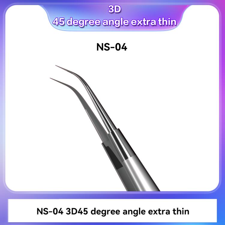 i2C NS Series Super Alloy High Precision Stainless Steel Super Hard Extra Tip Flying Wire Tweezers