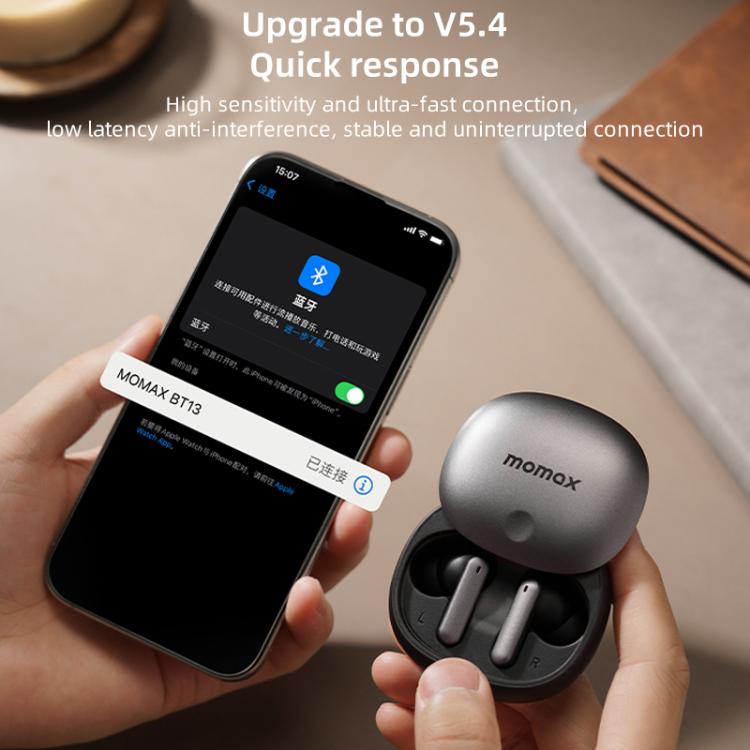 MOMAX 1-Vibe Lite True Wireless Noise Cancelling BT5.4 Earphones