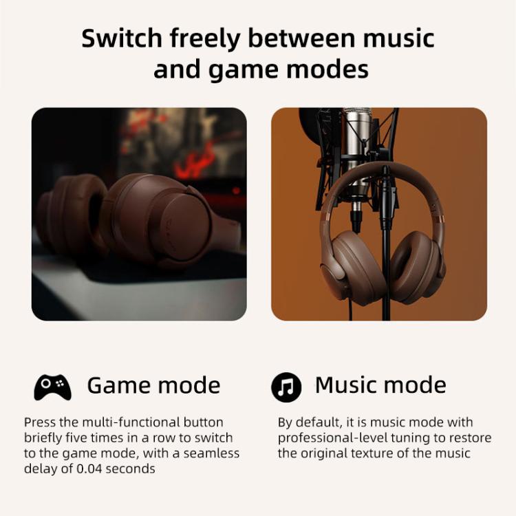 BT048NC Over-ear ANC and ENC Noise Reduction Wireless Headphones