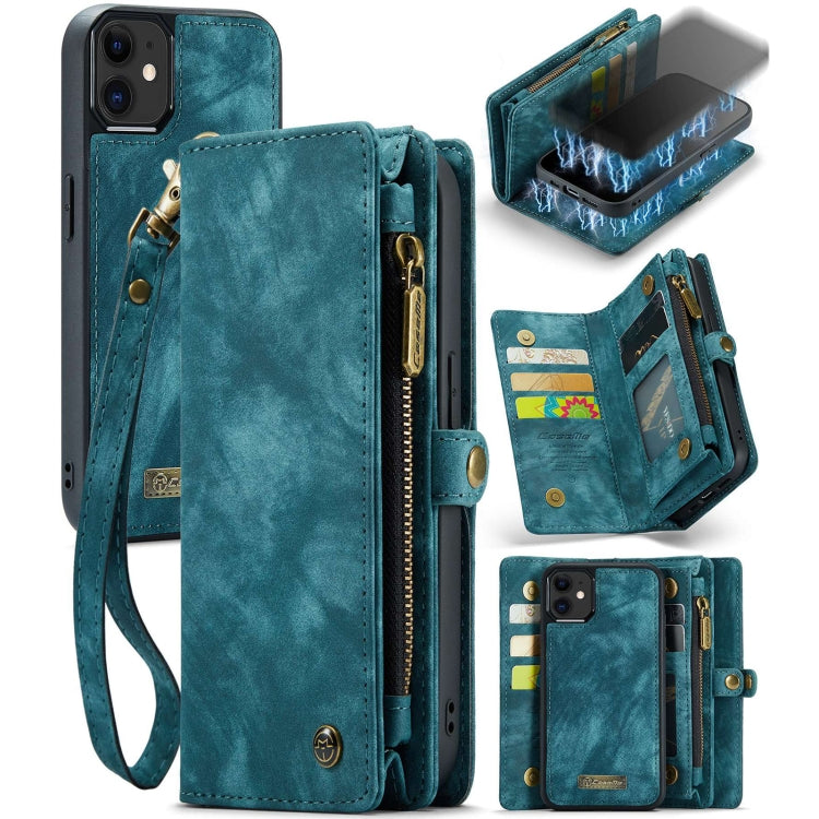 CaseMe-008 Detachable Multifunctional Horizontal Flip Leather Case with Card Slot & Holder & Zipper Wallet & Photo Frame, For iPhone 12 mini, For iPhone 12 / 12 Pro, For iPhone 12 Pro Max