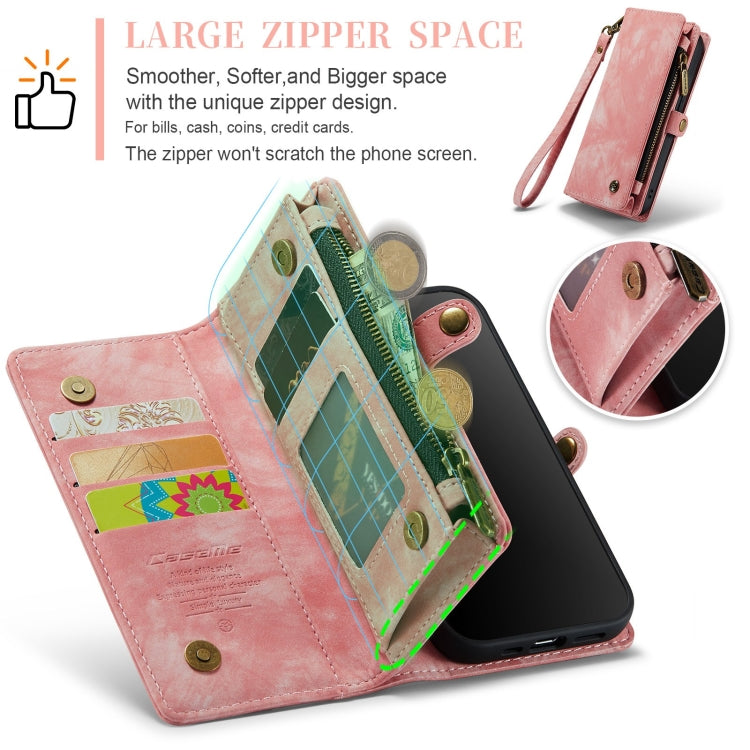 CaseMe-008 Detachable Multifunctional Horizontal Flip Leather Case with Card Slot & Holder & Zipper Wallet & Photo Frame, For iPhone 12 mini, For iPhone 12 / 12 Pro, For iPhone 12 Pro Max