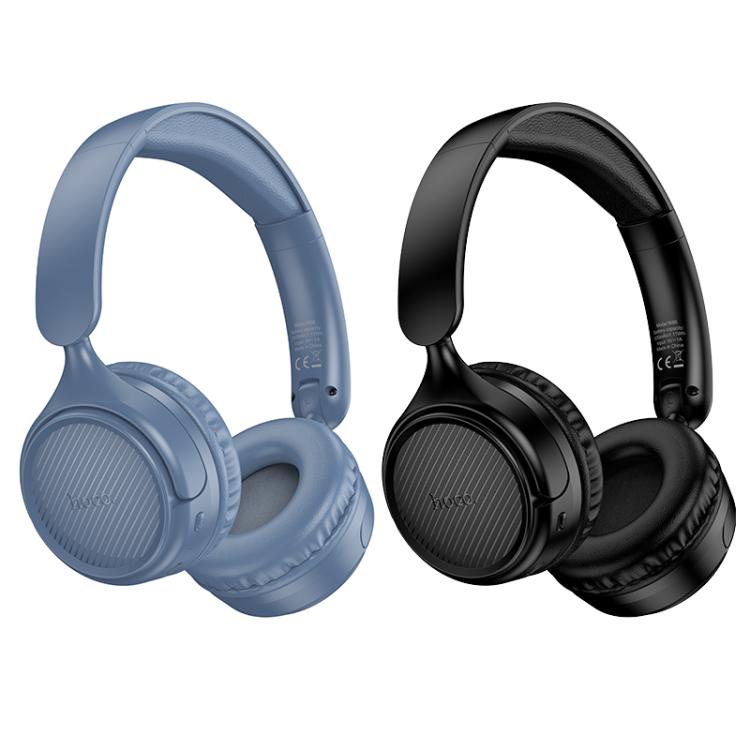 hoco W66 Wave Wireless Bluetooth Headphones, W66 (Black), W66 (Blue)