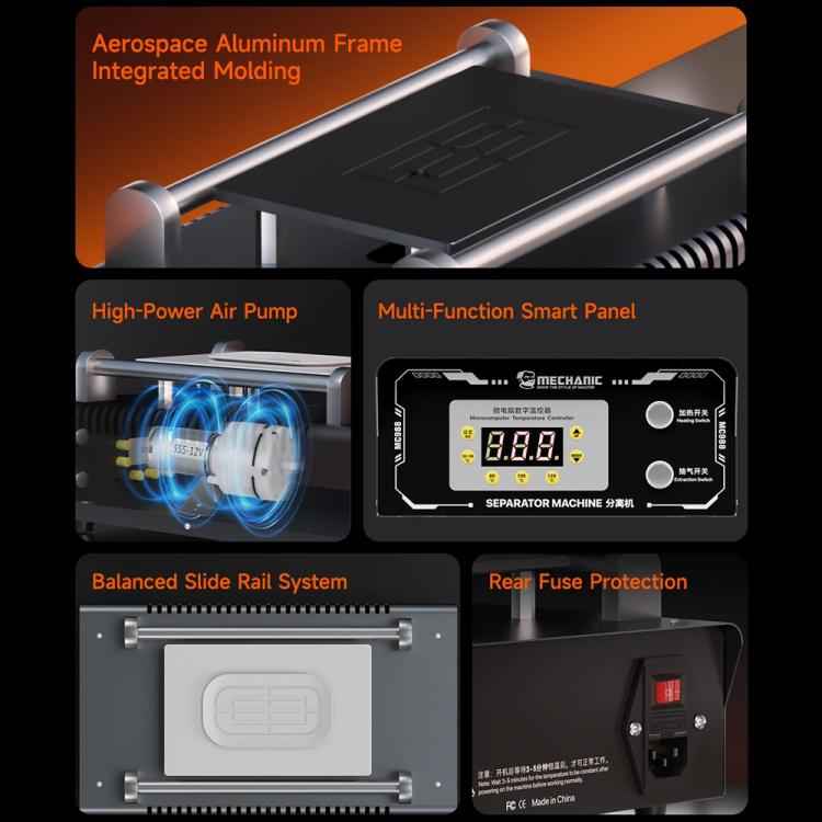 Mechanic MC988 10.5 inch Temp Control Screen Separator Machine with Vacuum Pump