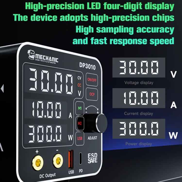 Mechanic DP3010 30V / 10A High Power Wide Voltage Mini Multi-functional Power Supply