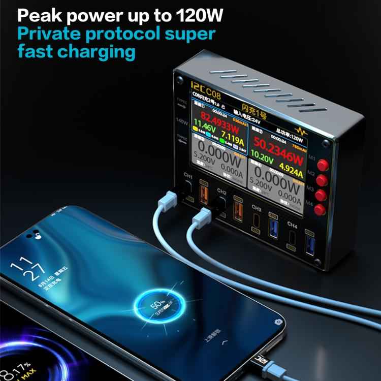 i2C C08 Flash Charger No.1 Digital Waveform Ammeter with Charge Detection / Voltage Measurement