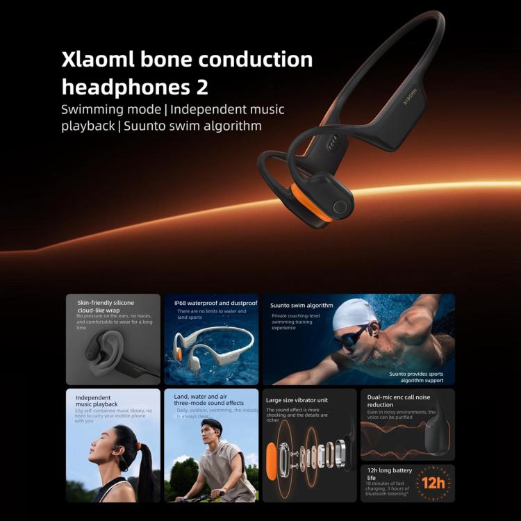 Original Xiaomi Bone Conduction Earphones Bluetooth 5.3 IP68 Waterproof