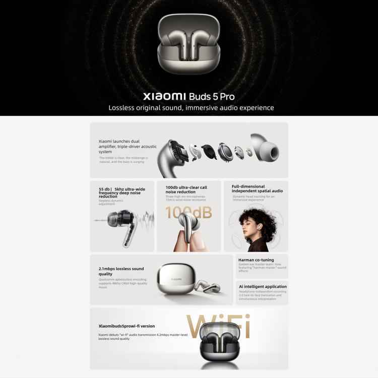 Original Xiaomi Buds 5 Pro In-Ear TWS Bluetooth Earphone