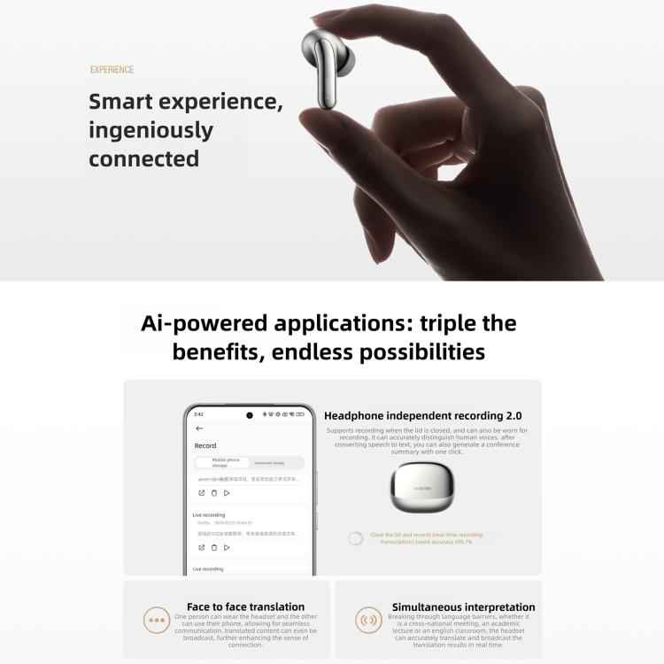 Original Xiaomi Buds 5 Pro Wi-Fi In-Ear TWS Bluetooth Earphone