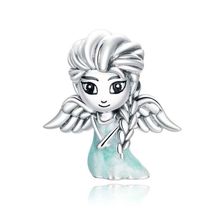 S925 Sterling Silver Snowflake Elf Girl Beads DIY Bracelet Necklace Accessories