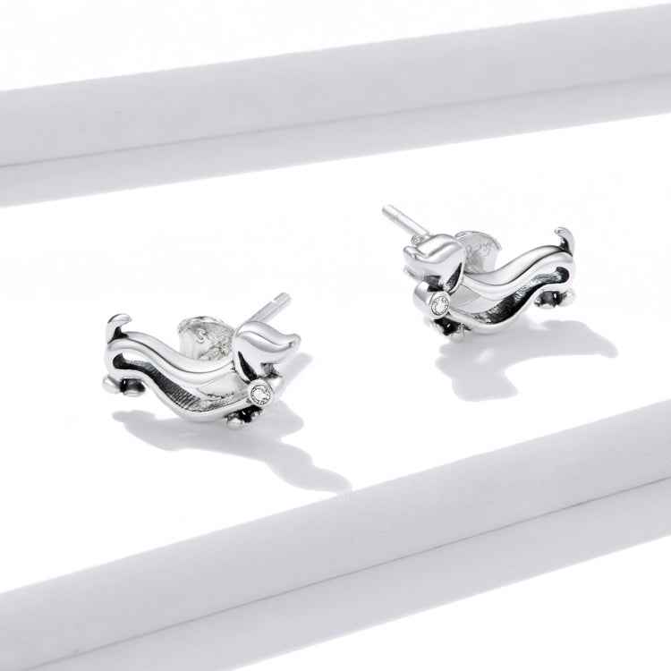 S925 Sterling Silver Cute Dog Women Earrings