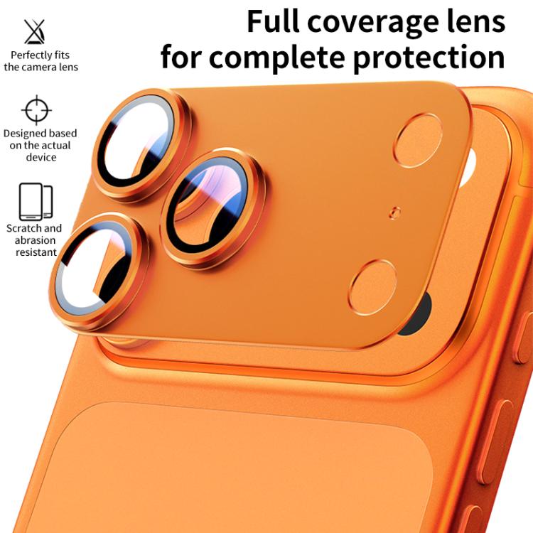 XDcase Armor Full-Coverage Frosted Metal Camera Lens Ring Film, For iPhone Air