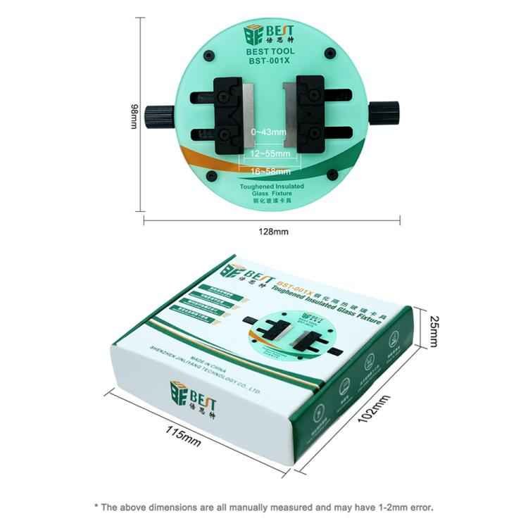 BEST BST-001X Ring-Shaped Toughened Heat Insulated Motherboard Repair Glass Fixture