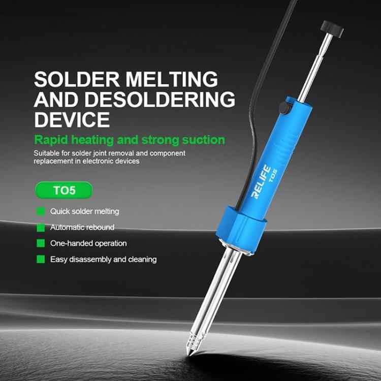 RELIFE TO5 30W Rapid Heating and Strong Suction Electric Desoldering Gun