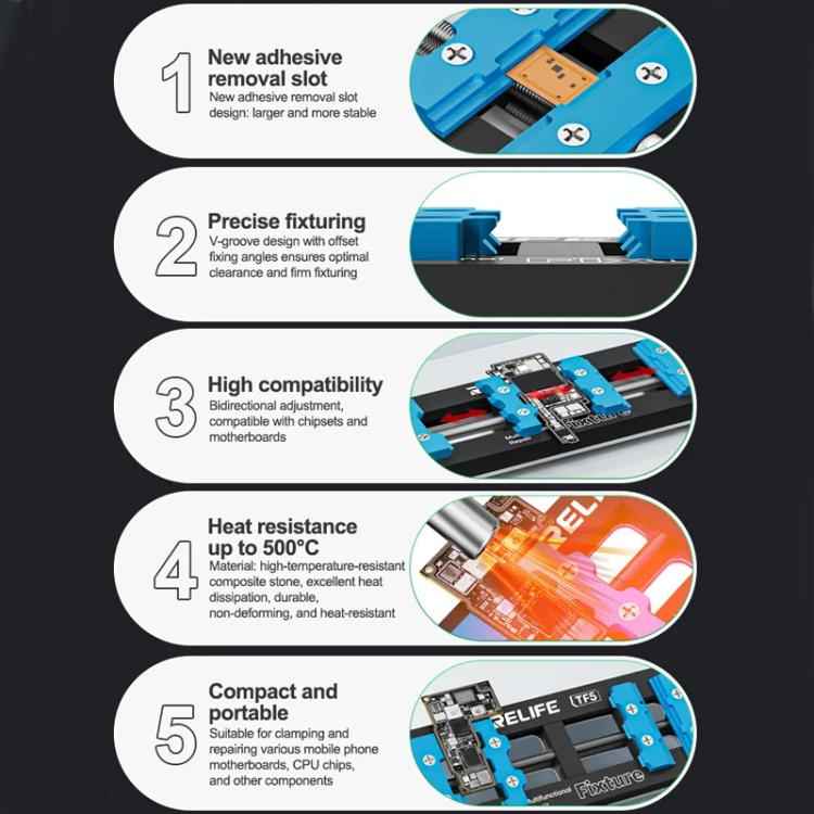 RELIFE TF5 Multifunctional Motherboards Chips Repair Fixture