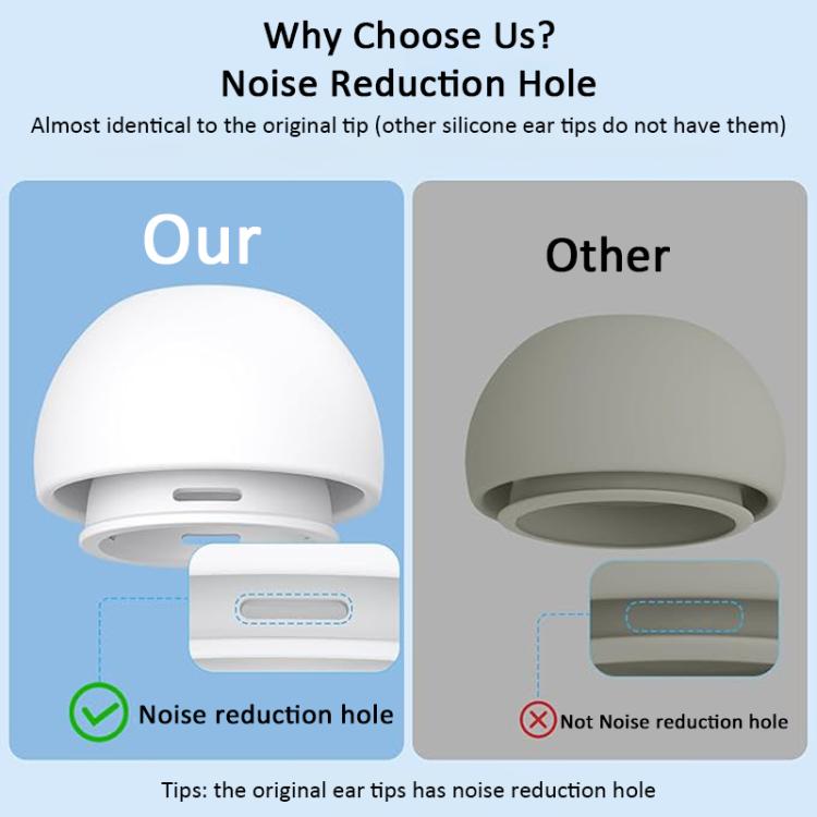 XDcase 3 Pairs Silicone Earplugs with Pressure Relief Holes L / M / S Size, L / M / S