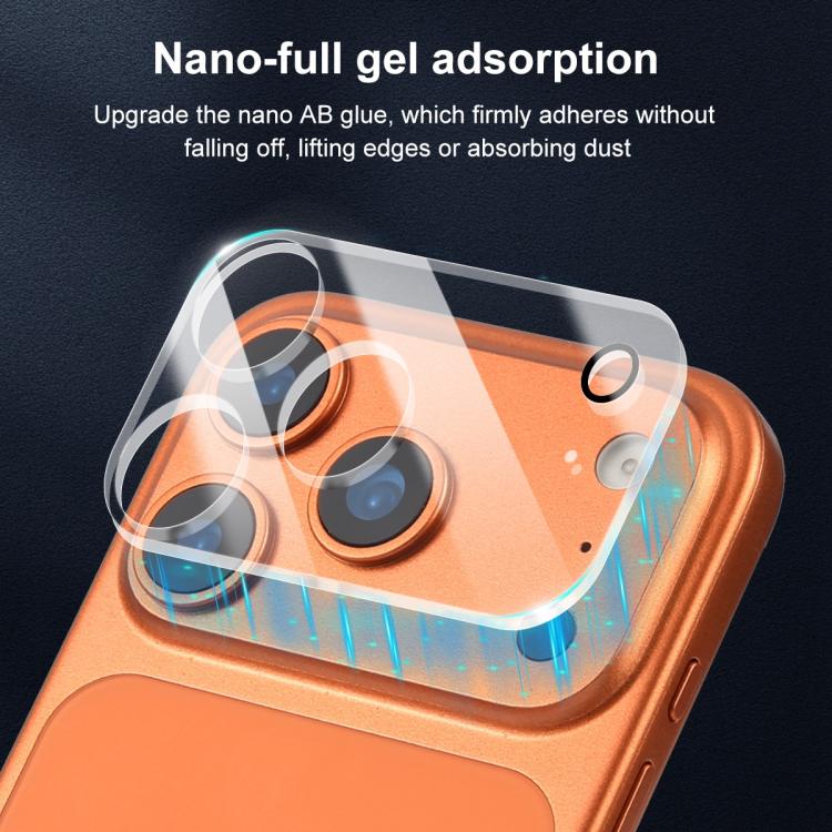 XDcase Transparent Integrated Tempered Glass Camera Film, For iPhone 17 Pro Max, For iPhone 17 Pro, For iPhone 17, For iPhone Air, For iPhone 16 Pro / 16 Pro Max, For iPhone 16 / 16 Plus, For iPhone 15 Pro / 15 Pro Max, For iPhone 15 / 15 Plus         ...