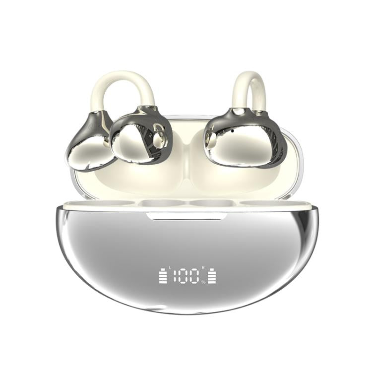 Q108 Digital Display Open Ear Clip Bluetooth 6.1 Wireless Earphones