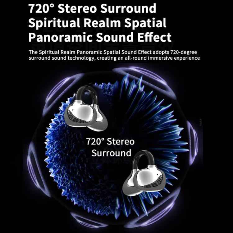 Q108 Digital Display Open Ear Clip Bluetooth 6.1 Wireless Earphones