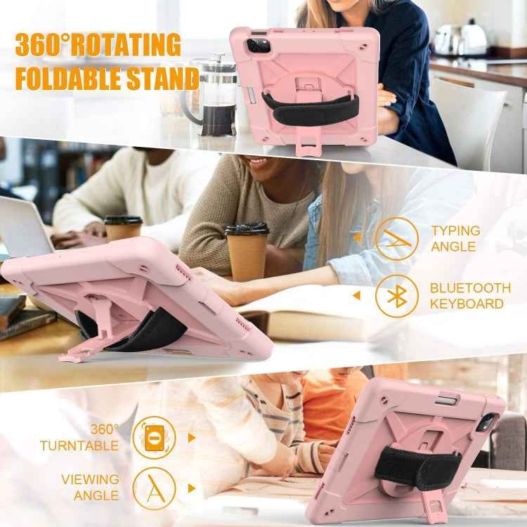 Contrast Color Robot Shockproof Silicone + PC Protective Case with Holder, For iPad Air 2022 / 2020 10.9, For Samsung Galaxy Tab A7 10.4 (2020) T500/T505
