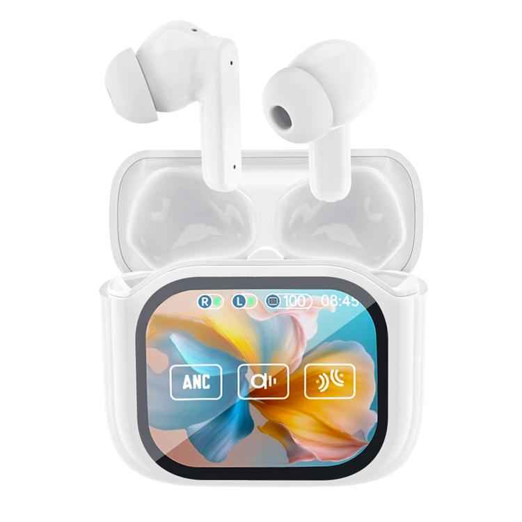 JM19 Touchscreen Color Screen ANC Active Noise Reduction Wireless Bluetooth Earphone with Translator