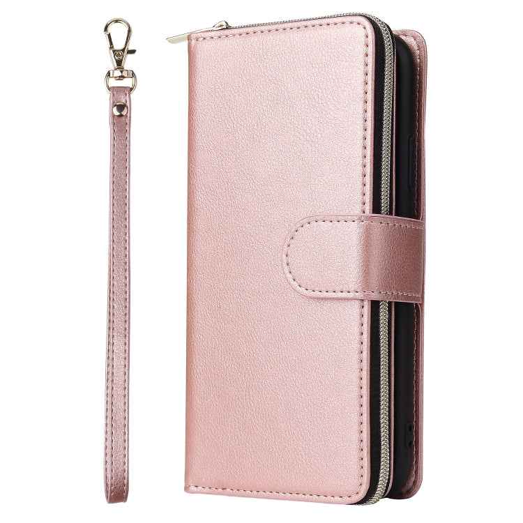 Zipper Wallet Bag Horizontal Flip PU Leather Case with Holder & 9 Card Slots & Wallet & Lanyard & Photo Frame, For iPhone 11, For iPhone 11 Pro, For iPhone 11 Pro Max, For iPhone SE 2022 / SE 2020 / 8 / 7, For iPhone 12 mini, For iPhone 12 / 12 Pro    ...
