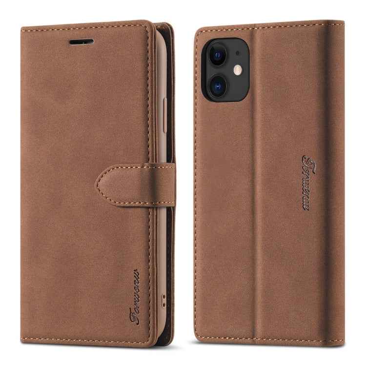 Forwenw F1 Series Matte Strong Magnetism Horizontal Flip Leather Case with Holder & Card Slots & Wallet & Photo Frame, For iPhone 6 Plus / 6s Plus, For iPhone 6 / 6s, For iPhone 7 / 8, For iPhone SE (2020), For iPhone 7 Plus / 8 Plus, For iPhone 11    ...