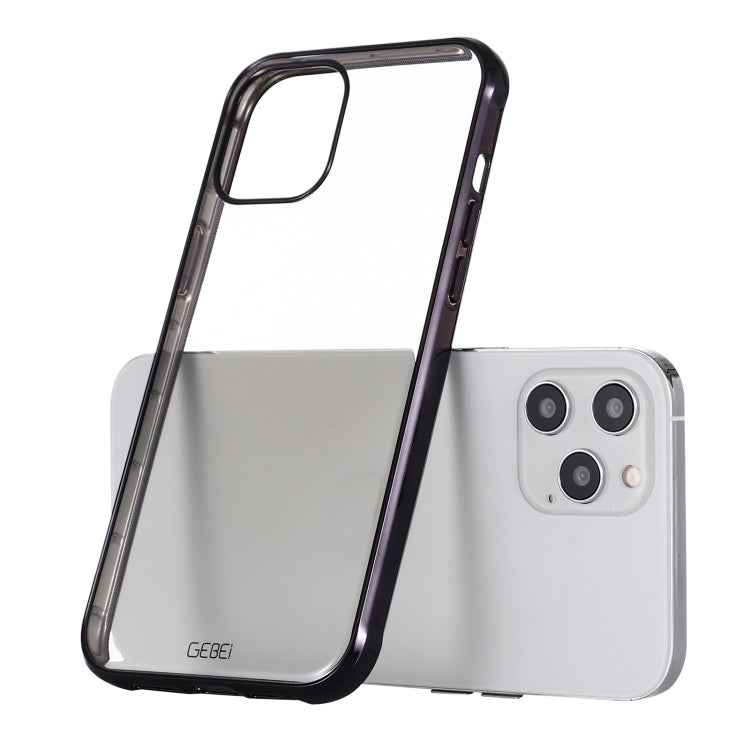 GEBEI Plating TPU Shockproof Protective Case, For iPhone 12 mini, For iPhone 12 / 12 Pro, For iPhone 12 Pro Max