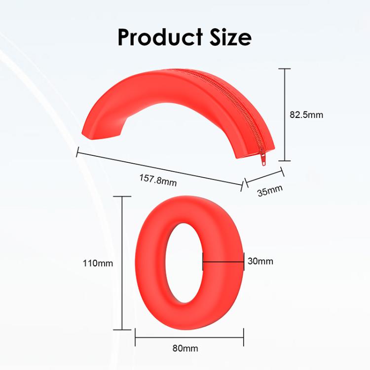 3 in 1 Headphones Silicone Protective Case, For Anker Soundcore Q20i